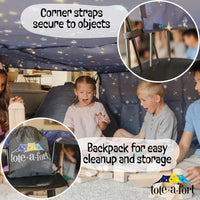 TOTEAFORT Original Blanket Fort Building Kit for Kids – Fun for Kids & Family - Starry - image 3