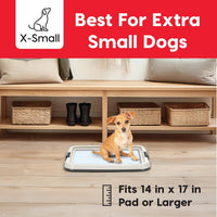 IRIS USA Secure Pee Pad Holder for Regular Sized Dogs - Dark Gray / 14" x 17" - image 2