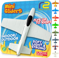 Foam Airplanes - Stocking Stuffers for Kids All Ages 4 5 6 7 8 9 10 Year Old - Best Toy Gift - Boy - White