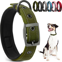 PetiFine Dog Collars for Medium Dogs - Green / Small (11"-14.5")