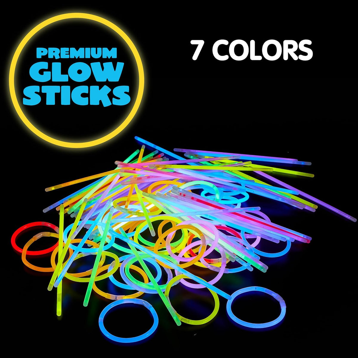 JOYIN 100 Pcs 8" Glow Sticks Bulk Party Pack - 100 - image 2
