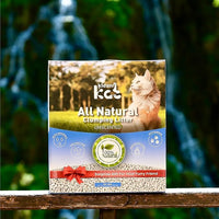 All Natural Clumping Cat Litter – Multiple Scents – Low Dust, Odor Control – Unscented 18 lb - Surprise Toy Inside