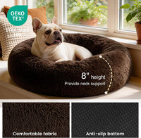 Love's cabin Calming Cat Bed for Indoor Cats - Dark Brown / 20" - image 3