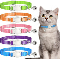 5 Pack Reflective-Breakaway Cat Collars with Bells - 5 Bright Colors