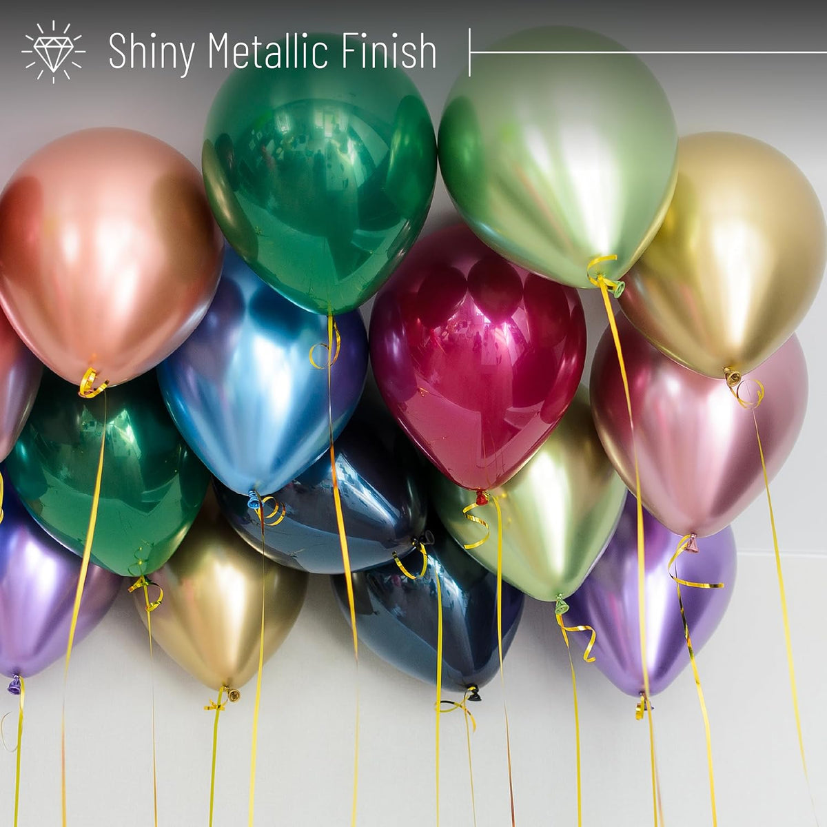 Mr. Pen, Balloons Assorted Colors - Metallic / 100 Pack - image 4