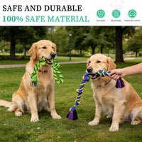 Flirt Pole for Dogs, Interactive Toys Tug-of-war for Pet - 2 Pack-26.7Inch - image 2