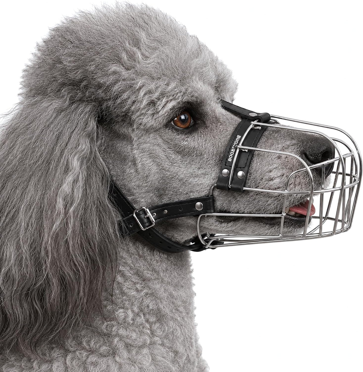 Stainless Steel Wire Basket Dog Muzzle for Husky – Essentials for Dogs - Stainless Steel / Poodle