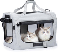 Extra Large Cat Carrier for 2 Cats - 24.0"L x 16.5"W x 16.5"H / Starry Grey