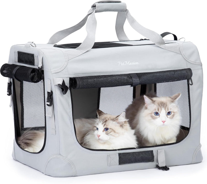 Extra Large Cat Carrier for 2 Cats - 24.0"L x 16.5"W x 16.5"H / Starry Grey