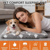 Dog Bed Mat, Reversible Crate Pad - 24"L*18"W*1.5"Th / Grey&Star-1pc - image 2