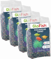 GloFish Aquarium Sand, Black with Fluorescent Accents - Black / 20 Pounds (Pack of 4)