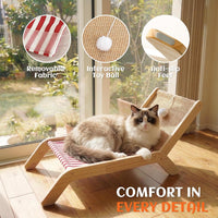 PETKARAY Beach Chair Cat Hammock - Red / Beach Chair - image 4