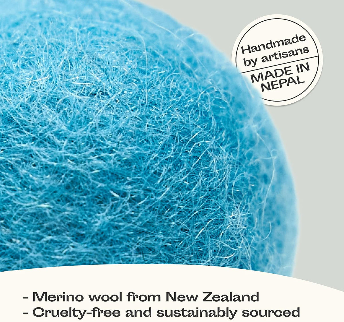 MEOWFIA Wool Ball Toys, Perfect with Cat Cave, Silent - Aquamarine / 2.0 Inch - image 2