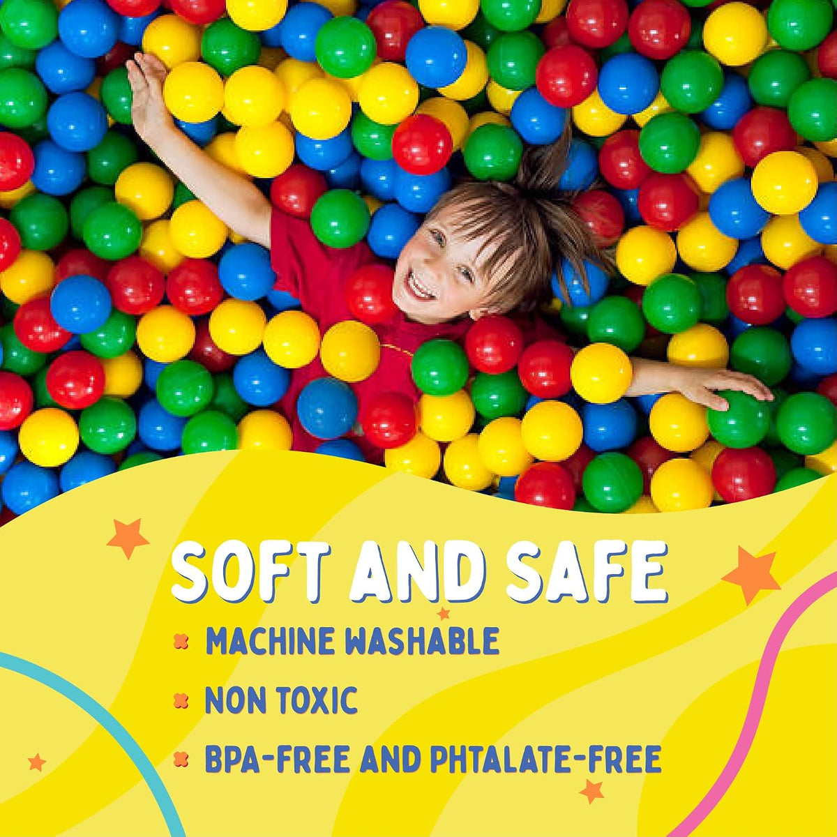 Playz Crush Proof Ball Pit Balls 50 Count - 200 Balls - image 4