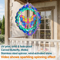 Rooster Metal Wind Spinners - Butterfly / 15 inch - image 2