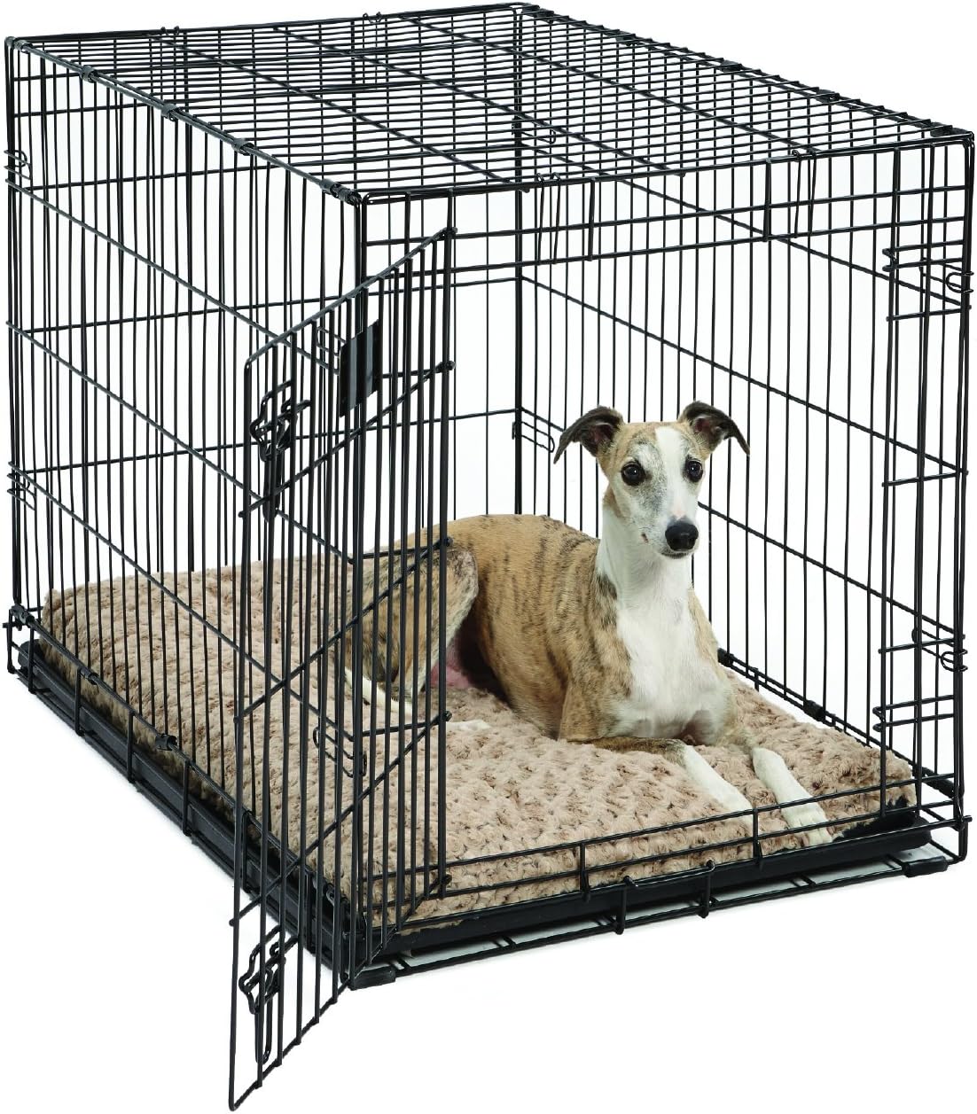 MidWest Homes for Pets XXS QuietTime Deluxe Gray Ombré Swirl Plush - Mocha / 30 inch - image 3