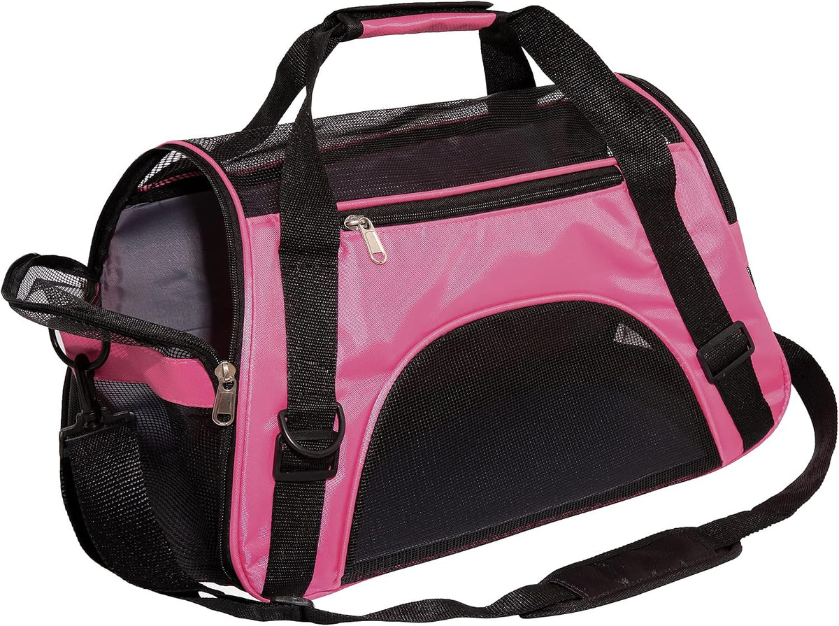 MuchL Cat Carrier for Cats Soft-Sided Travel Pat Carrier for Cat - Medium-Pink