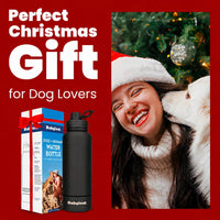 Rubyloo Dog Mom Water Bottle with Detachable Bowl for Dog Lovers – Essentials for Dogs - Solid Black - image 2