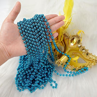 ZZYFGH 12 PCS Bead Necklace, 33'' Mardi Gras Beaded Necklaces – Fun for Kids & Family - Teal - image 4