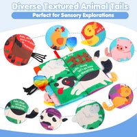 beiens Baby Books Toys, Tummy Time Touch and Feel Sensory Toys for Infant – Fun for Kids & Family - Farm - image 2