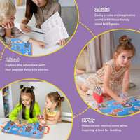 CHEFAN felt board story set with nursery rhyme felt pieces and a felt board with pockets - view 12