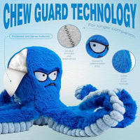 LEGEND SANDY Tough Dog Toys - 2 Pack Blue Octopus - image 3