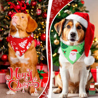 Abbylike 100 Pcs Fall Thanksgiving Dog Bandanas Bulk - Christmas / 31.5 x 21.7 x 21.7 Inch - image 4