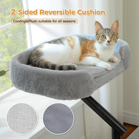 PAWZ Road Cat Desk Bed 360°Rotating Supports to 50 Lbs Cozy Nest - Gray / Plush - image 4
