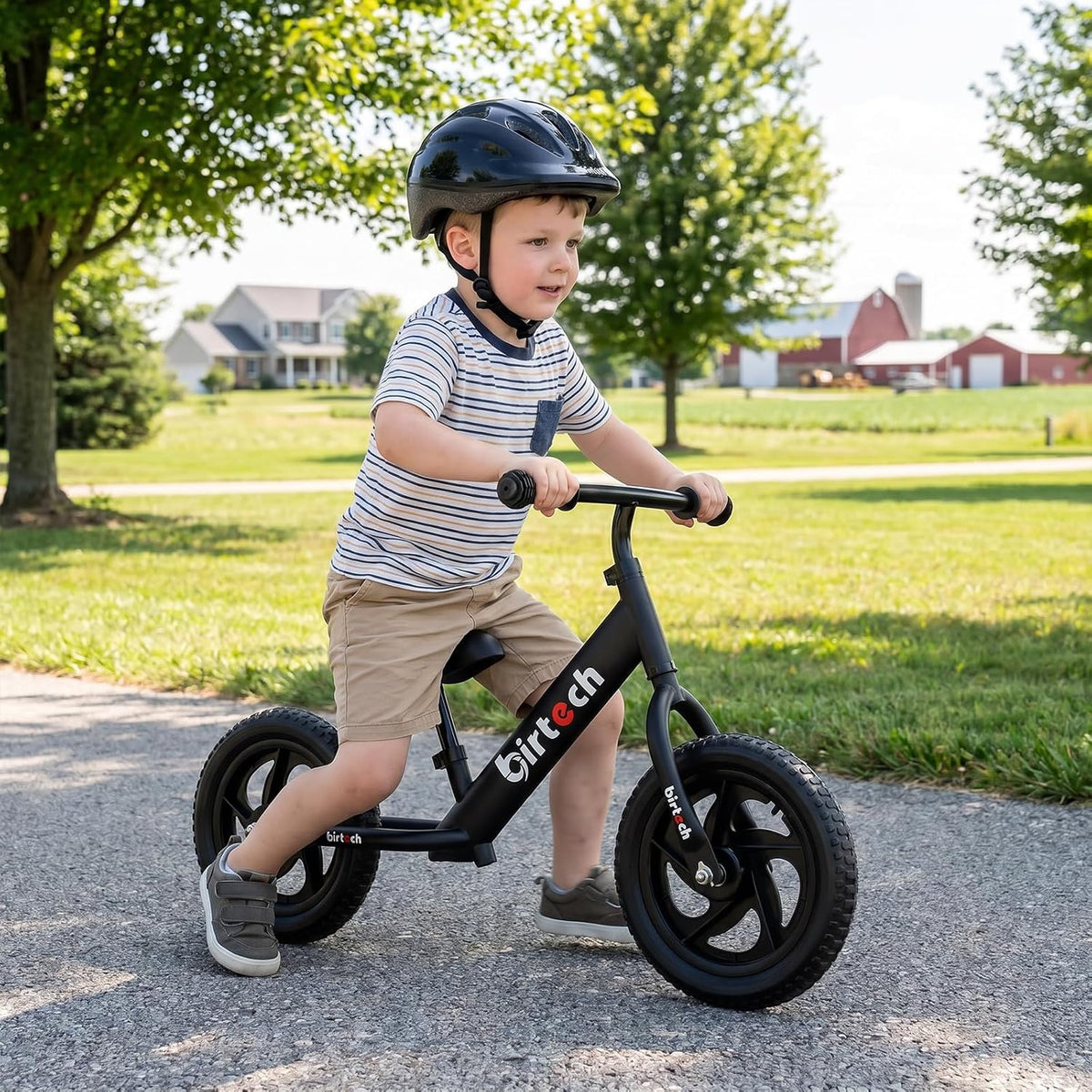 Birtech Balance Bike for 2-5 Years Old Kids 12 Inch Toddler Balance - Black - image 2