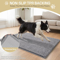 Dog Door Mat for Muddy Paws - 48"L x 30"W x 1.0"Th / Grey - image 2