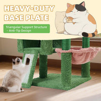 TWDEPART 37.5" All-in-One Cat Tree Tower with Scratching Board - 37.5'' / Green - image 4