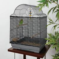 Trinkrittey Bird Cage Seed Catcher White Bird Cage Net Cover - Black - image 2