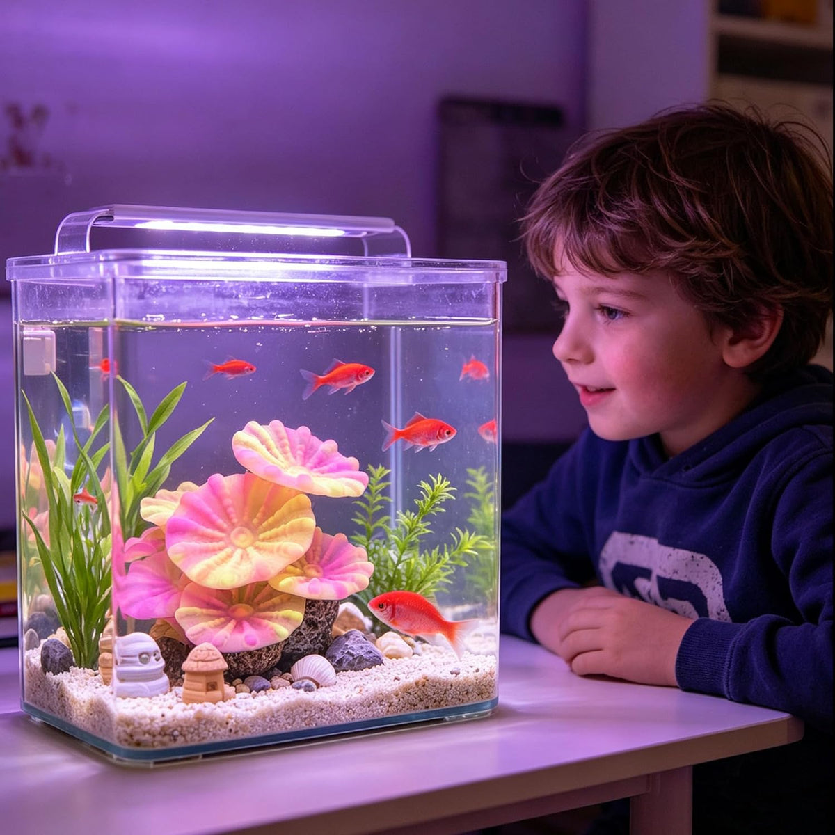 ZtohPyo Glow Fish Tank Decorations - Musfroom Coral - image 2