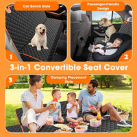 MIXJOY Dog Car Seat Cover - Black / 61"W x 55"L - image 3