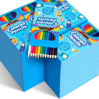 Jyusmile colored pencils bulk set, 432 pre-sharpened pencils in 36 individually wrapped packs - view 2
