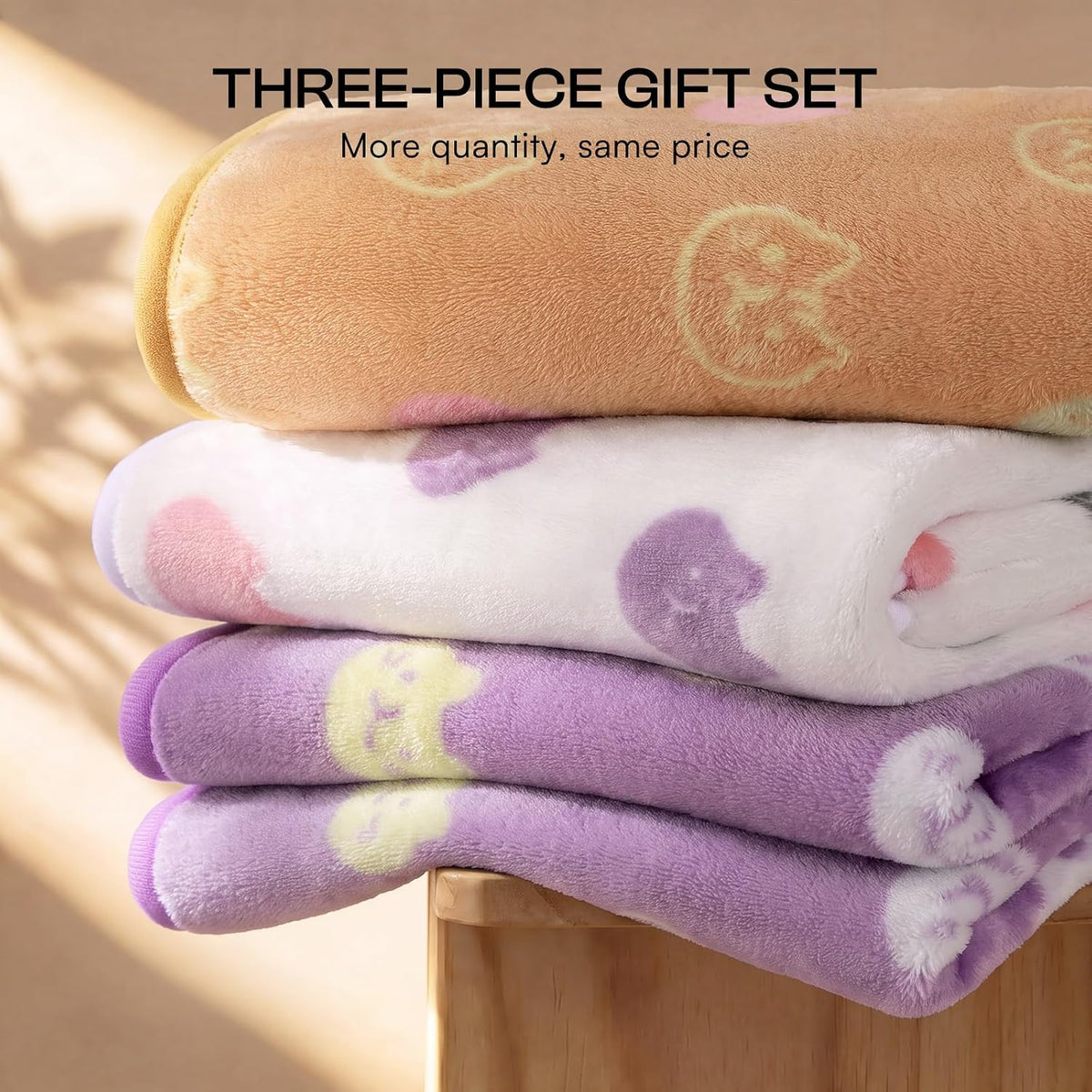 Luciphia 1 Pack 3 Blankets Fluffy Premium Fleece Pet Blanket Flannel - 30x20 inch (Pack of 3) / Sweet Kitties - image 2