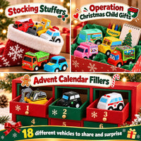 Fajiabao Construction Toy Cars for Toddlers 3+ Mini Pull Back Cars - image 4