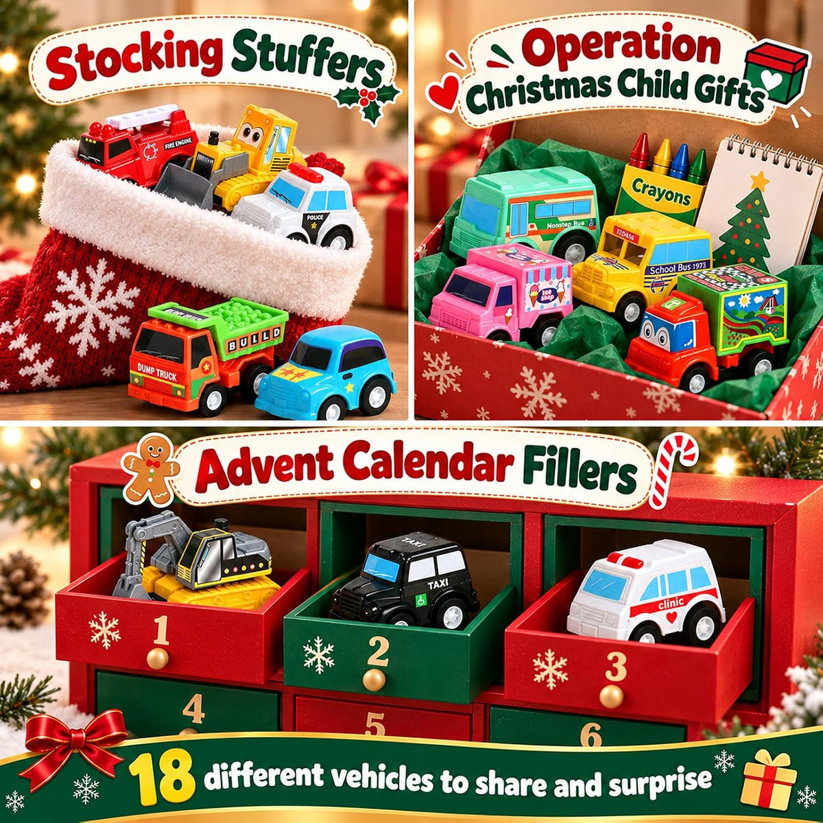 Fajiabao Construction Toy Cars for Toddlers 3+ Mini Pull Back Cars - image 4