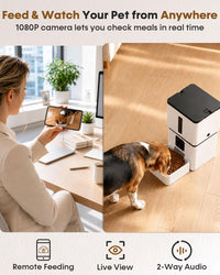 Yakry Automatic Dog Feeder with Camera - 8L - image 3