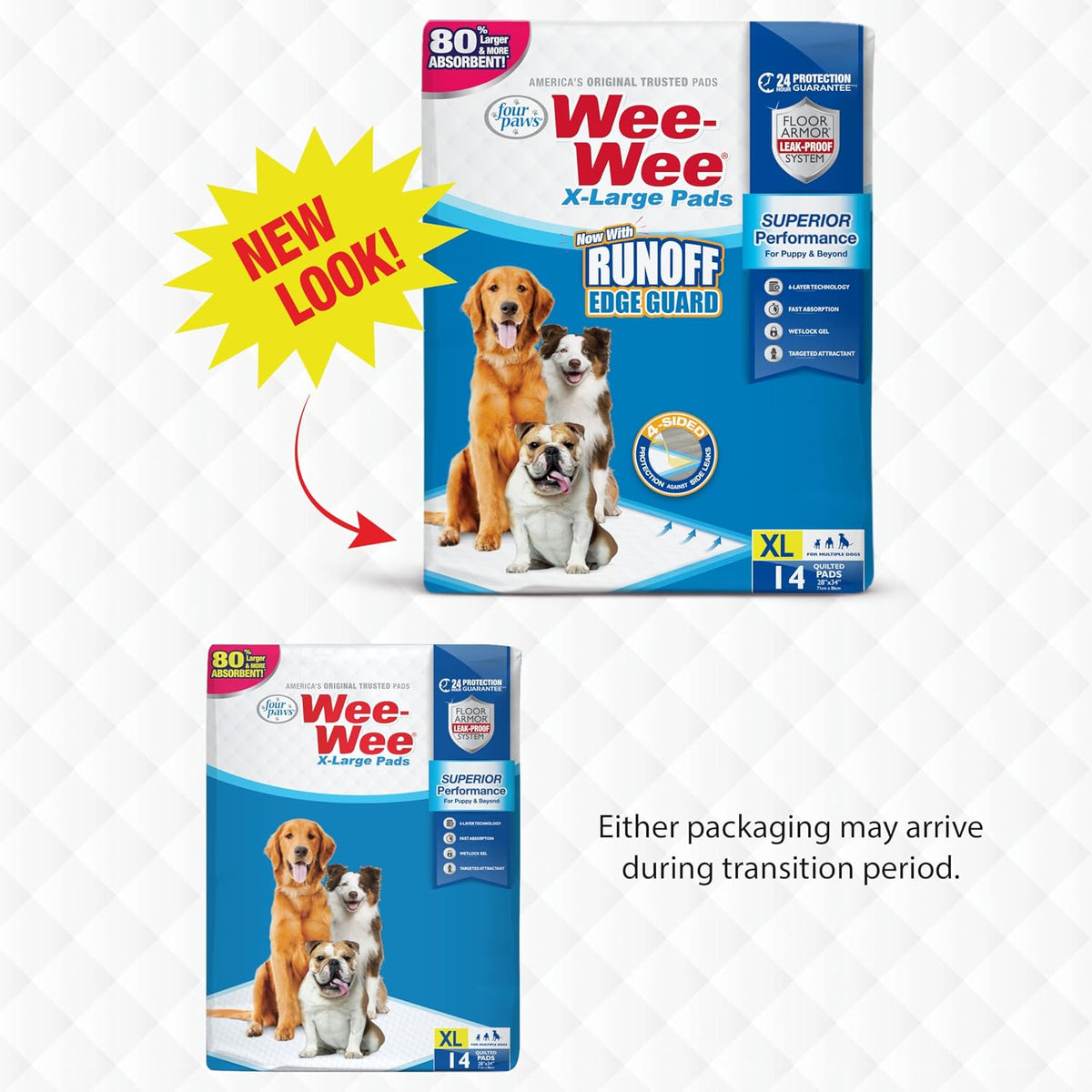 Four Paws Wee-Wee Superior Performance Extra Large Pee Pads for Dogs - 14 Count - image 2