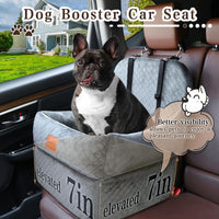 Dog Booster Car Seat for Small/Medium Dogs up to 30 lbs - grey - image 2