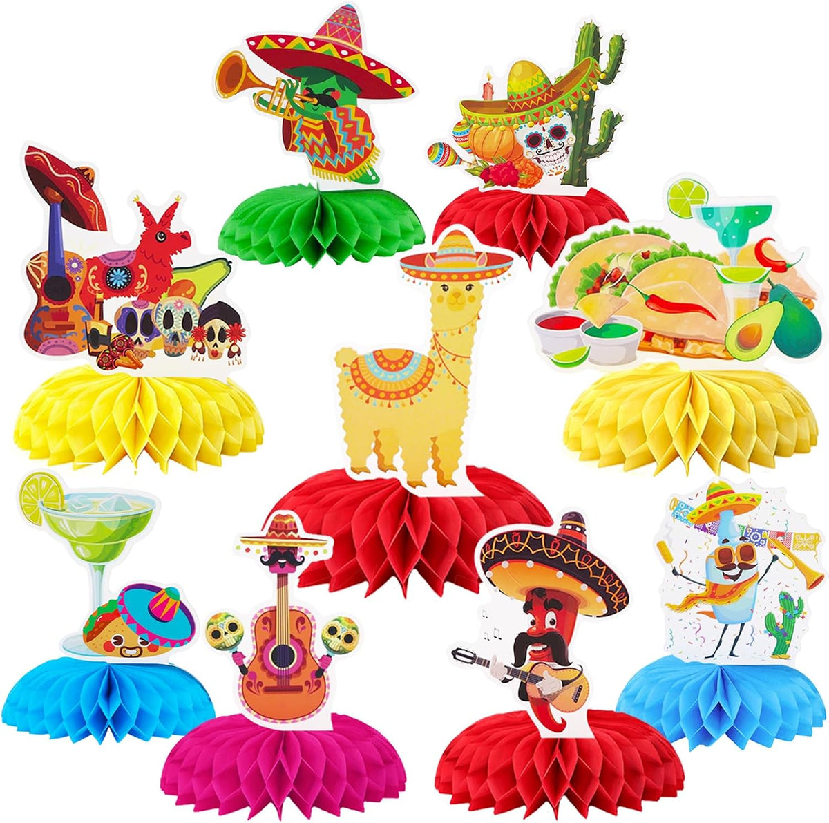 TONIFUL 1st Birthday Black Red Yellow Mouse Themed Table Centerpieces – Fun for Kids & Family - Fiesta