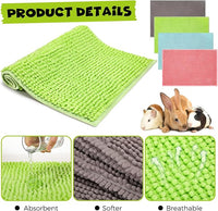 Barydat 8 Pcs Guinea Pig Cage Liner for Guinea Pig Cage Bedding Reusable Rabbit Mat Pad Washable Training Pad Animal Sleeping Bedding Mat