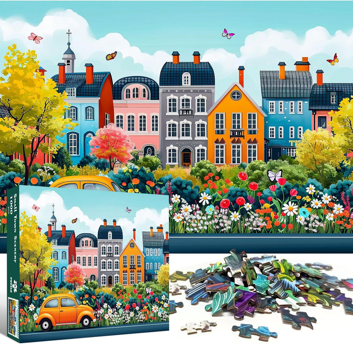 Funny Dog Pizza Jigsaw Puzzles, Food Kitchen - Small Town - image 2