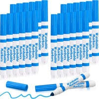 Janlaugh washable markers bulk pack of 24 broad line markers with conical tips