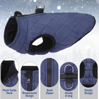 Winter Dog Vest Coat with Harness Built in – Essentials for Dogs - #1 Rolay Bule-Matte / XS(Chest 11.5")-Regular - image 3