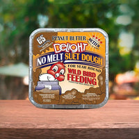 C&S Peanut Butter Delight No Melt Suet Dough, Suet Cakes for Wild Birds, 11.75 Ounces, Pack of 8