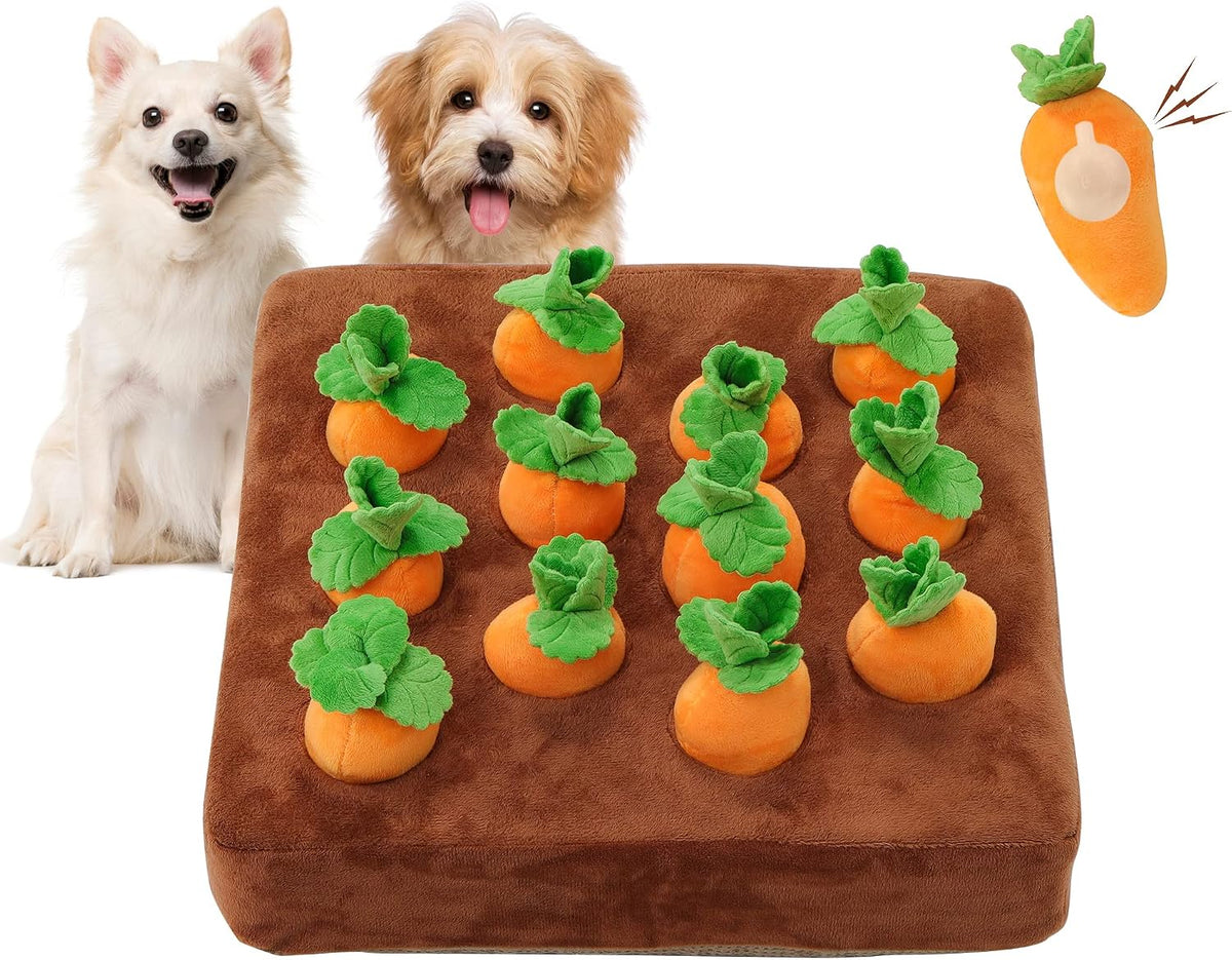 Snuffle Mat & Carrot Puzzle Toy for Dogs - SQUEAK