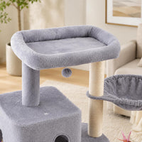 HUITREE 45in Cat Tree Tower with Big Condo for Indoor Cats - 336G - image 3