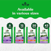 Greenies Regular Dental Dog Treats, Blueberry Flavor, 12 oz. Pack (12 Treats)